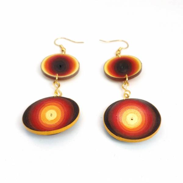 Oasis Dangles - Ombre - Fire